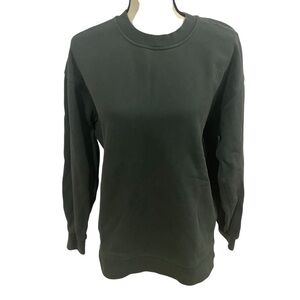Lululemon Perfectly Oversized Crew Sz 2 Green French Terry